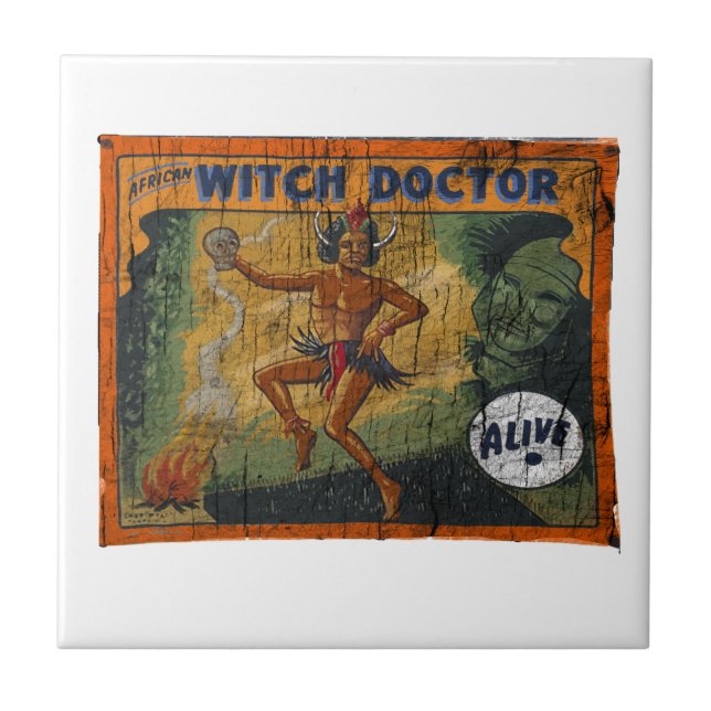 Carreau Docteur de sorcière de bannière de numéro de (Devant)