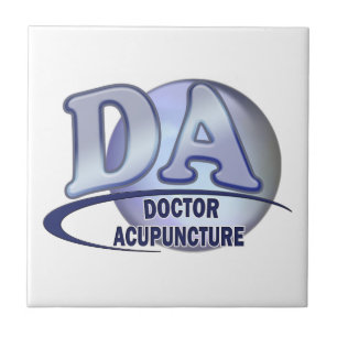 CARREAU DOCTEUR OF ACUPUNCTURE DE LOGO D'ACRONYMES DU DA