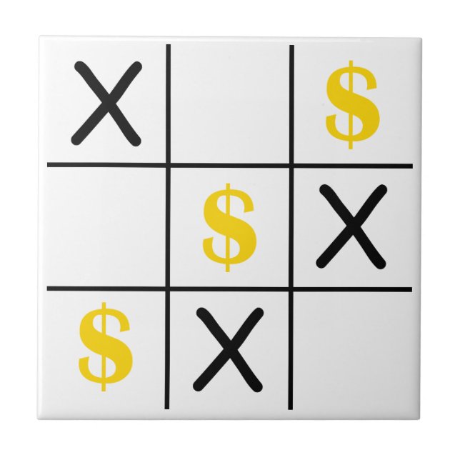 Carreau Dollar Tic Tac Toe (Devant)