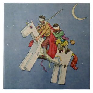 Carreau « Don Quichotte » par W Heath Robinson