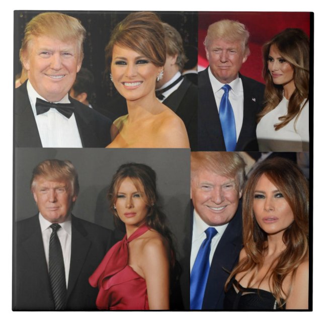 CARREAU DONALD ET MELANIA TRUMP (Devant)