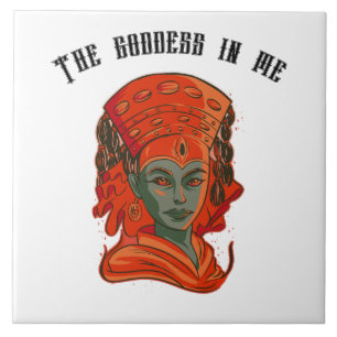 Carreau Donner du pouvoir à la déesse Art spirituel Force 