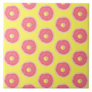 Carreau Donuts Pailletés Rose Tendances Motif Amusant