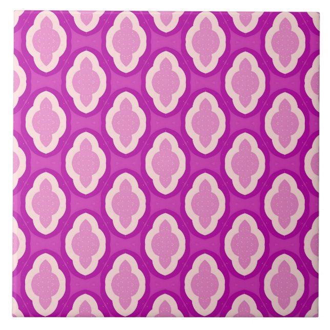 Carreau Dopamine Décor rose Retro Inspiré (Devant)
