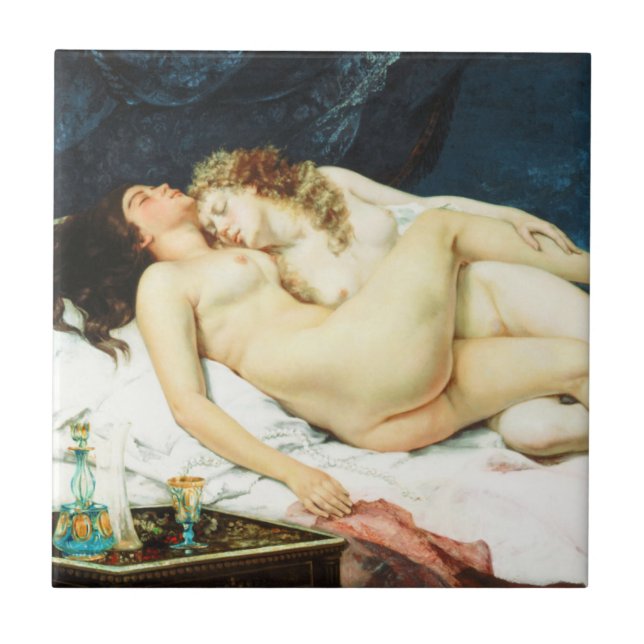 Carreau Dormir par Gustave Courbet (Devant)