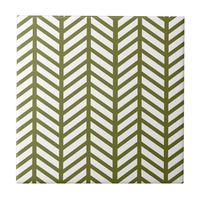 Carreau Dossiers Drab Green Chevron (Devant)