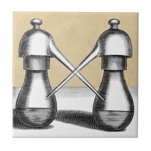 Carreau Double flacon de laboratoire d'alchimie d'Eagle (Devant)