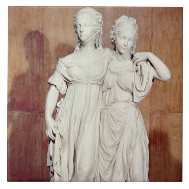 Carreau Double statue des princesses Louise (1776-1810) (Devant)