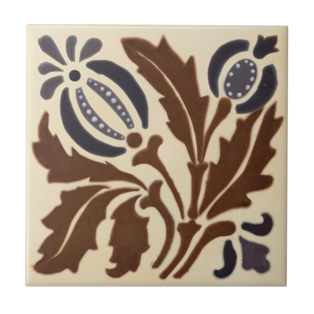 Carreau Doulton Lambeth Barbotine (Devant)