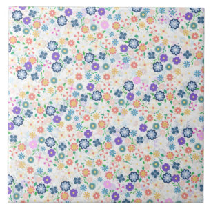 Carreau Doux coloré Ditsy motif floral