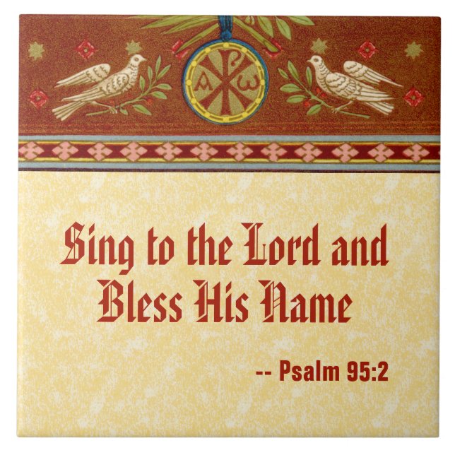 Carreau Doves et médaillon après St. Cecilia (SNV 36) (Devant)