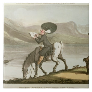 Carreau Dr. Syntax esquissant le lac