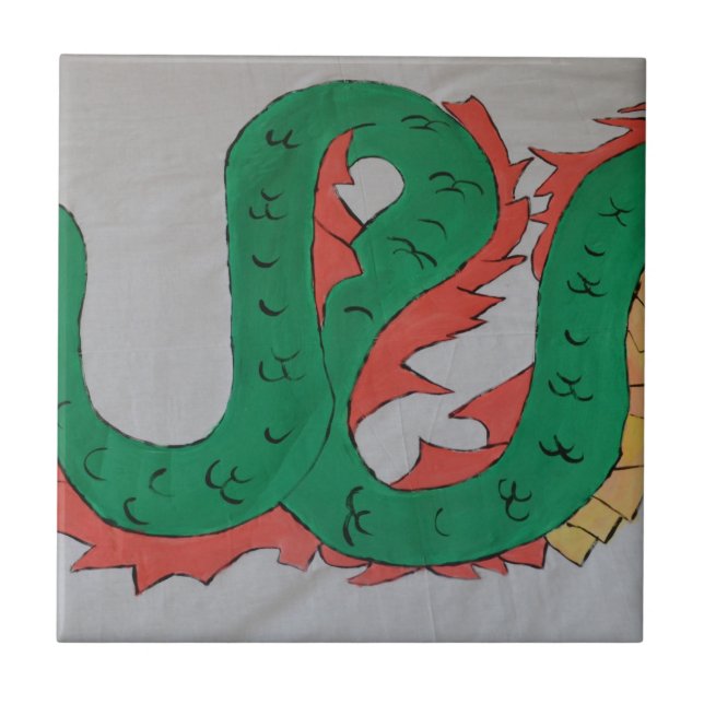 Carreau Dragon chinois (Devant)