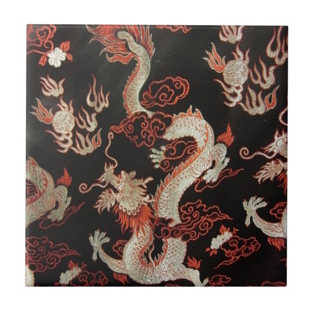 Carreau Dragon chinois (Devant)