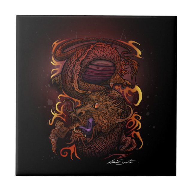 Carreau Dragon (conception de signature) (Devant)