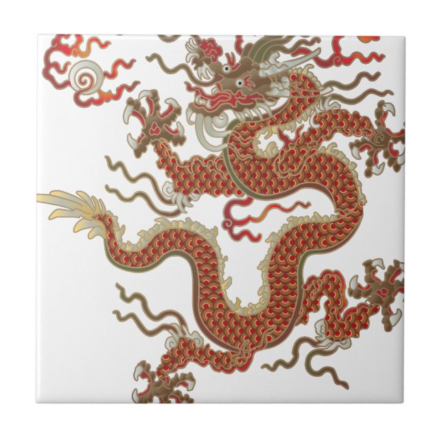 Carreau Dragon oriental (Devant)