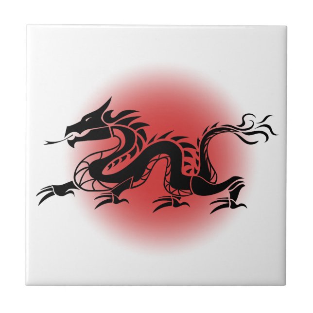 Carreau Dragon traditionnel chinois (Devant)