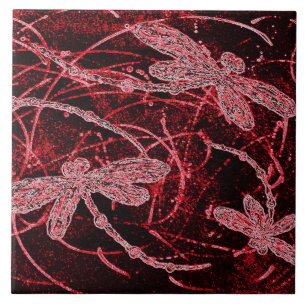 Carreau Dragonfly Red Haze