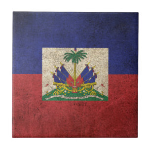 Carreau Drapeau affligé par cru du Haïti