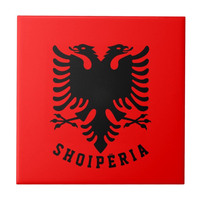 Carreau Drapeau Albanie (Devant)