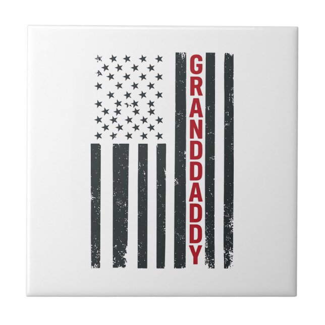 Carreau Drapeau américain Granddaddy Design patriotique vi (Devant)
