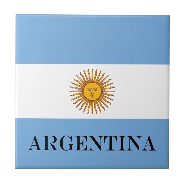 Carreau Drapeau argentin Bandera De Argentina (Devant)