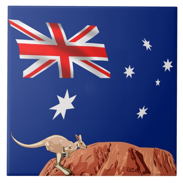 Carreau Drapeau australien (Devant)