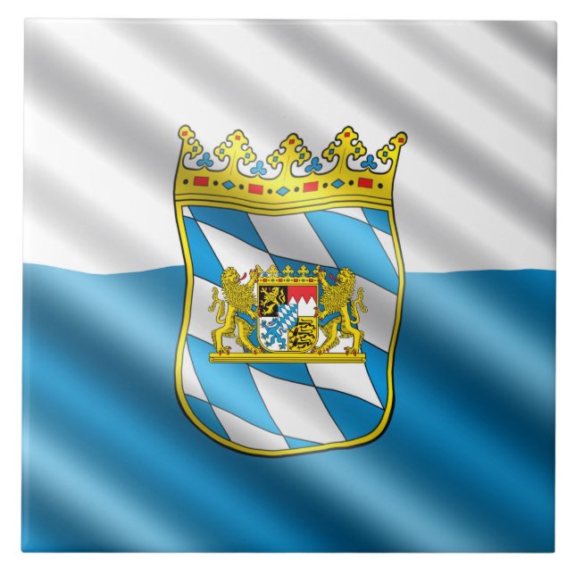 Carreau Drapeau bavarois (Devant)