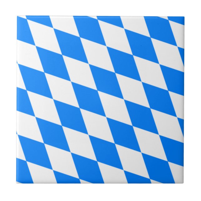 Carreau Drapeau bavarois - Bayerische Flagge (Devant)