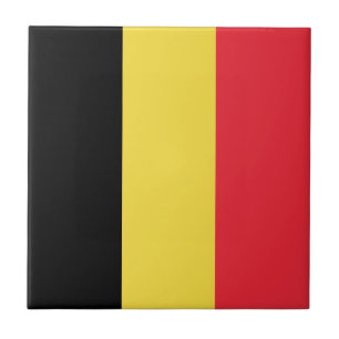 Carreau Drapeau belge patriotique