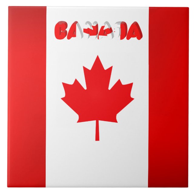 Carreau Drapeau canadien (Devant)
