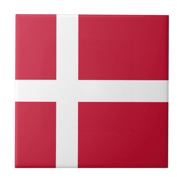 Carreau Drapeau Danemark  (Devant)