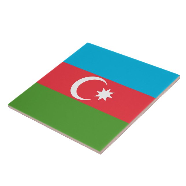 Carreau Drapeau d'Azerbaïdjan (Côté)