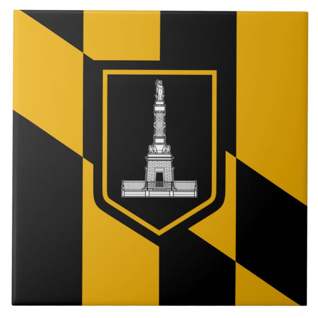 Carreau Drapeau de Baltimore (Maryland, États-Unis) (Devant)