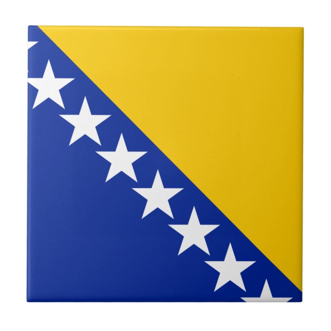 Carreau Drapeau de Bosnie-Herzégovine (Devant)