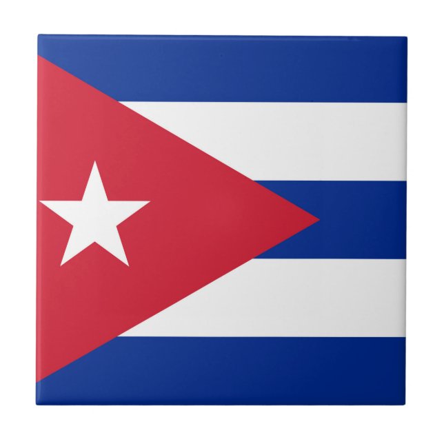 Carreau Drapeau de Cuba (Devant)