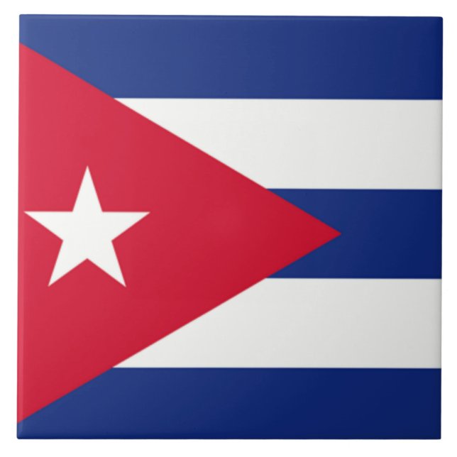 Carreau Drapeau de Cuba  (Devant)