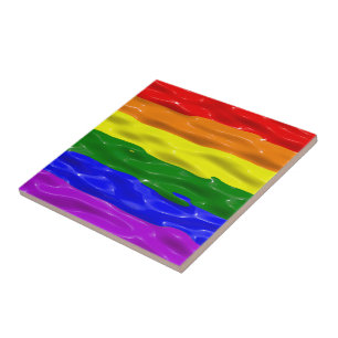 Carreau Drapeau de fierté de SlipperyJoe's vernis liquide 