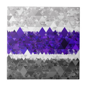 Carreau Drapeau de fierté Greygender Boho Géométrique Mod