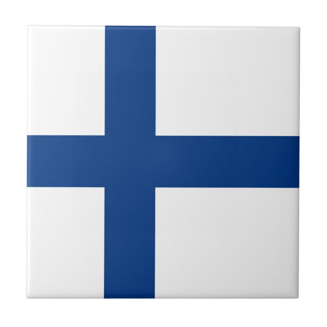 Carreau Drapeau de Finlande (Devant)