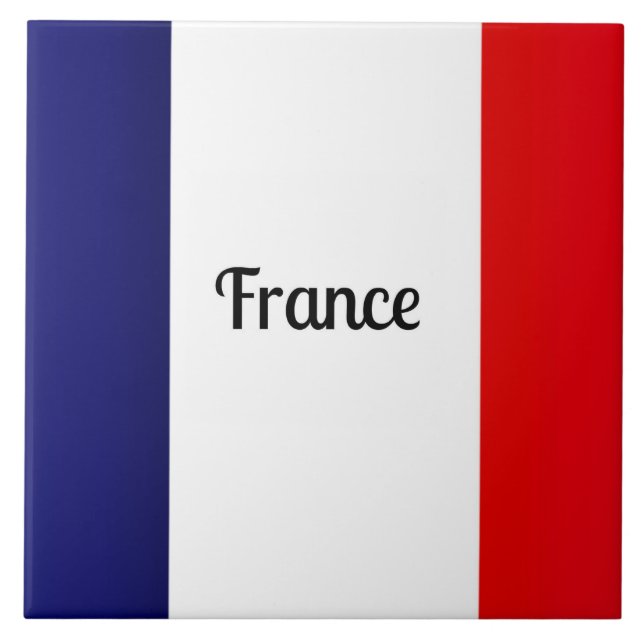 Carreau Drapeau de France (Devant)