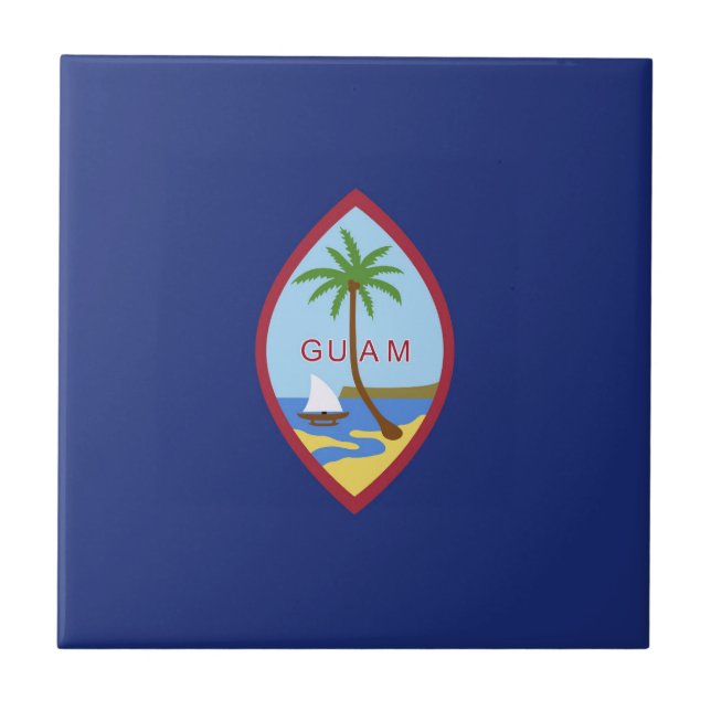 Carreau Drapeau de Guam (Devant)