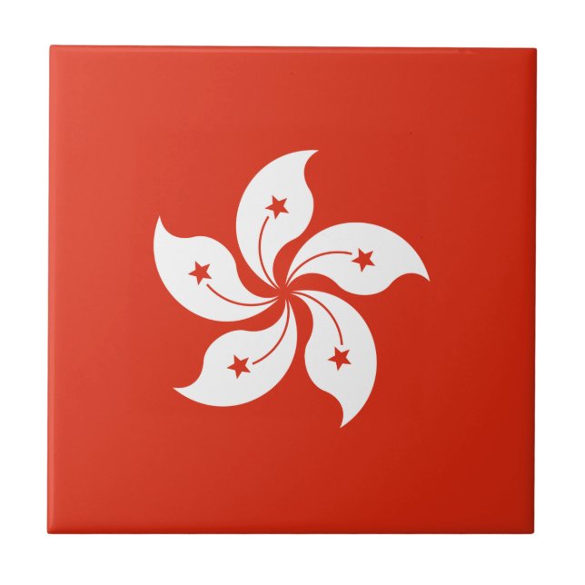 Carreau Drapeau de Hong Kong (Devant)
