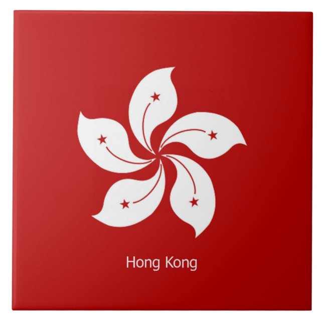 Carreau Drapeau de Hong Kong (Devant)