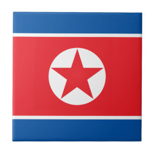 Carreau Drapeau de la Corée du Nord