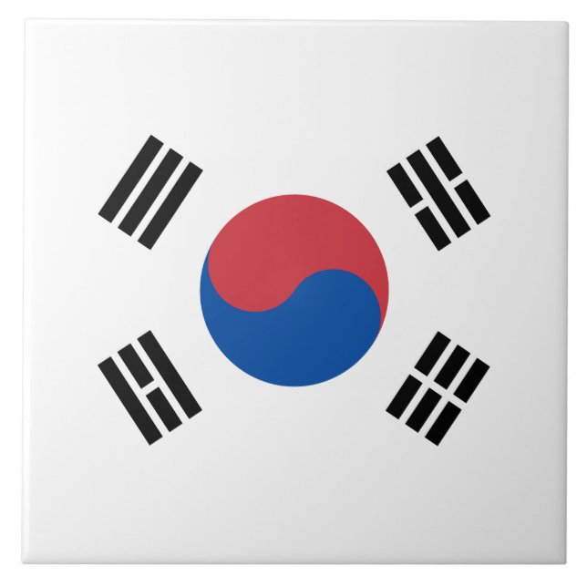 Carreau Drapeau de la Corée du Sud (ROK) (Devant)