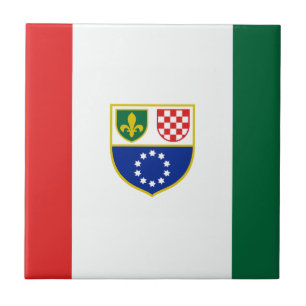 Carreau Drapeau de la Fédération de Bosnie-Herzégovine