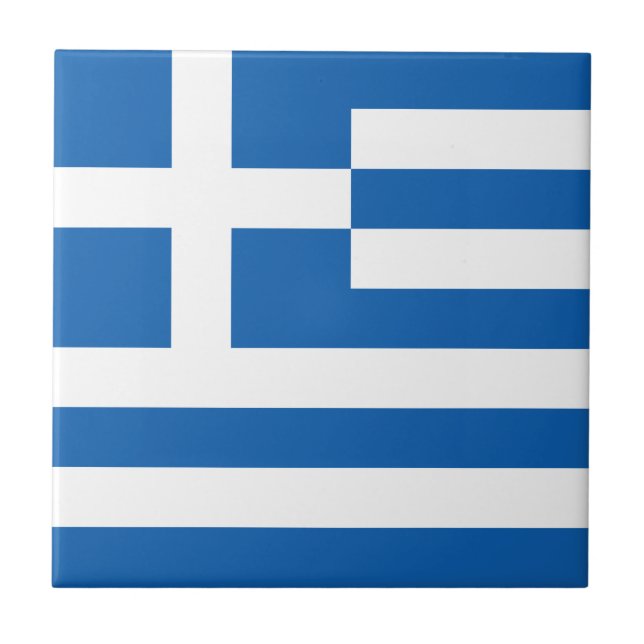 Carreau Drapeau de la Grèce (Devant)