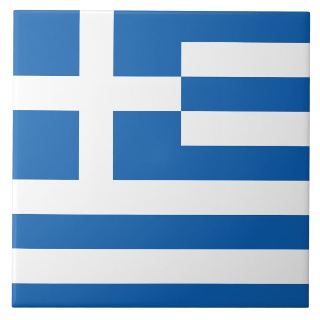 Carreau Drapeau de la Grèce Carrelage en céramique (Devant)