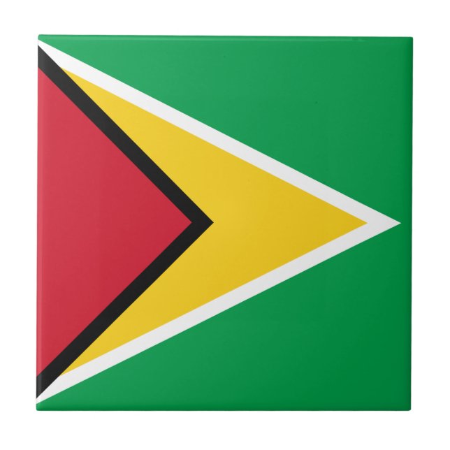 Carreau Drapeau de la Guyane (Devant)